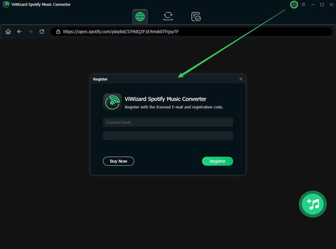 register spotify music converter