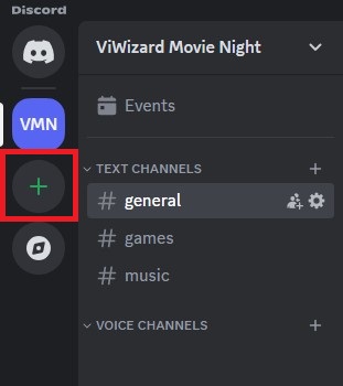 add a server on discord