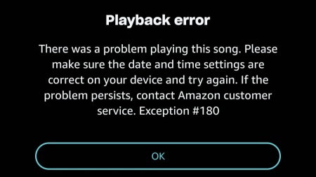 amazon music error 180