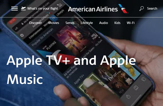 amercian airlines apple music free