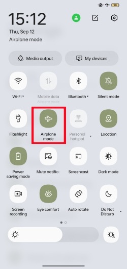 android airplane mode