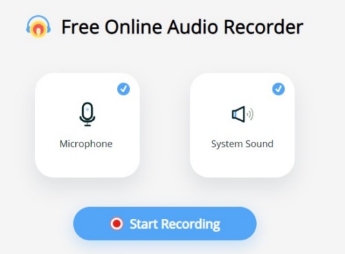 apowersoft online audio recorder select audio source