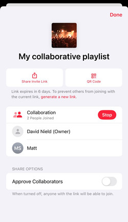 apple music my collaborative playlist