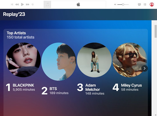 apple music replay top artists