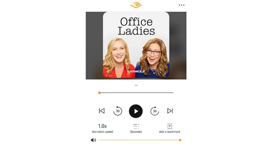 audible web podcast play in tab