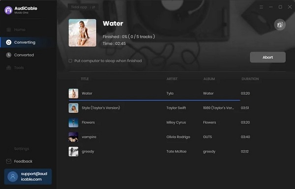 audicable tidal music converter