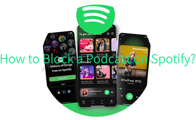 block a podcast on spotify