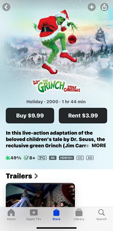 buy or rent apple movies on iphone