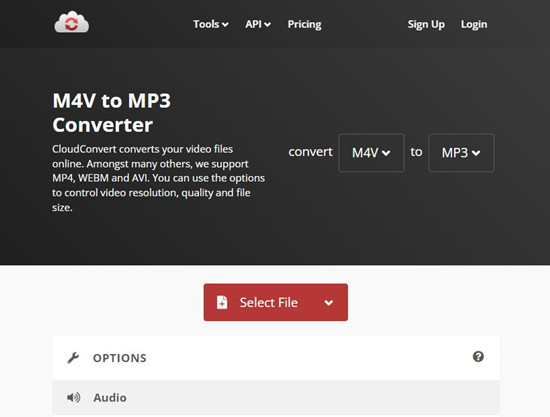 cloudconvert m4v to mp3 converter
