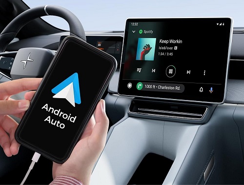 connect android device to android auto via usb