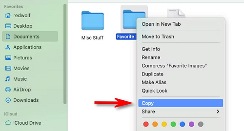 copy music files on mac