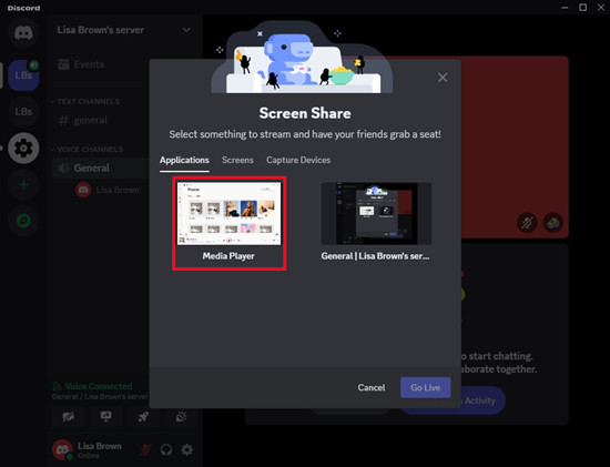 discord screen share