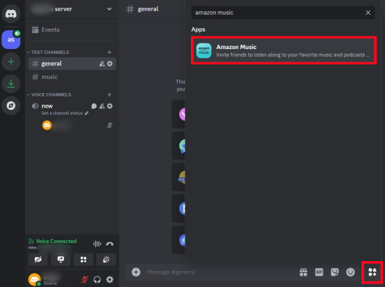 discord website app launcher button