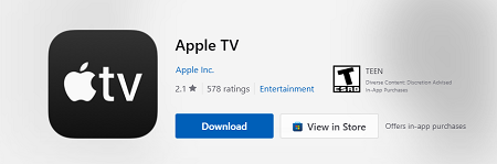 download apple tv app on windows