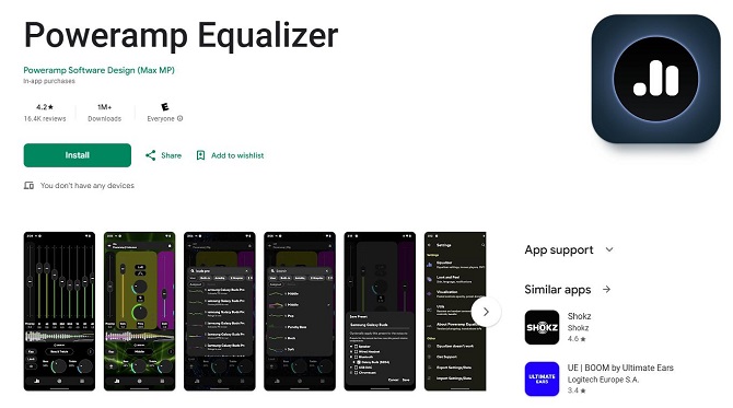 download poweramp equalizer