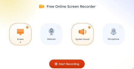 easeus online screen recorder start recording