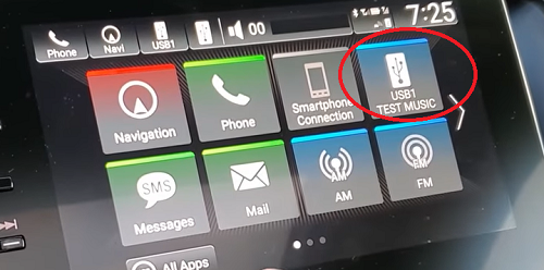 find the usb source on the car