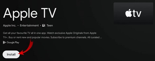 install the apple tv app on chromcast