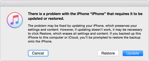 iphone itunes restore