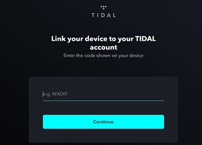 link apple tv to tidal account