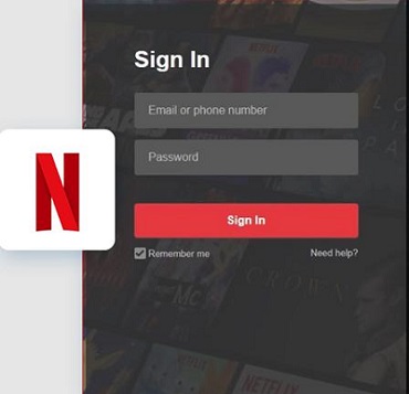 log into netflix account within cleverget