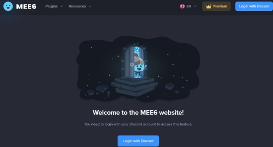 mee6 discord tidal bot website