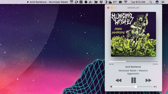 miniplay for spotify and itunes