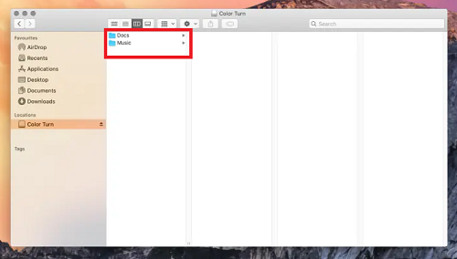 music folder on the mac