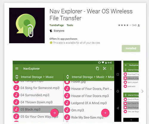 nav explorer on wear os