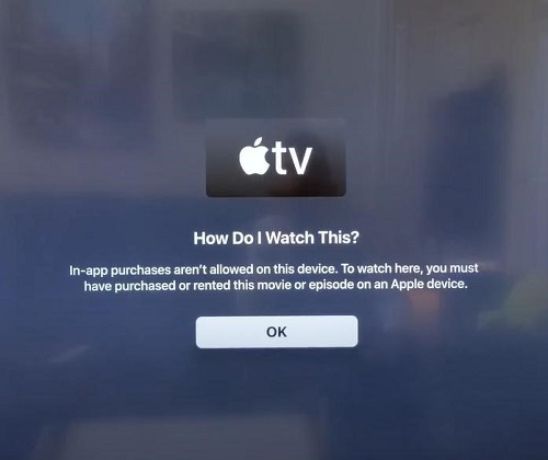 no apple content purchase on firestick