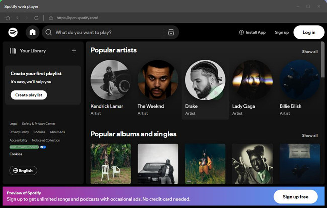 noteburner spotify music converter web player