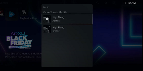 play music on ps5