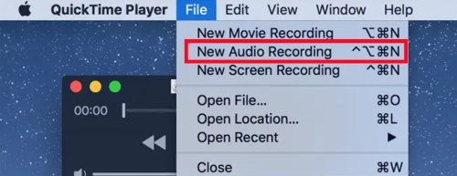 record audio with quicktime player