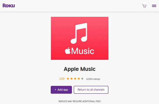 roku channels store apple music