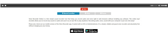 save audio voice recorder online audio