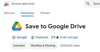 save to google drive chrome extension