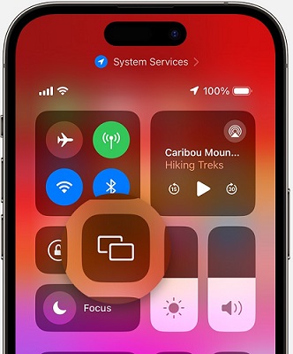 screen mirror on iphone