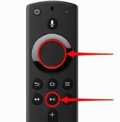 select and play button on fire tv controller