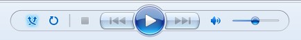 shuffle button in windows media player