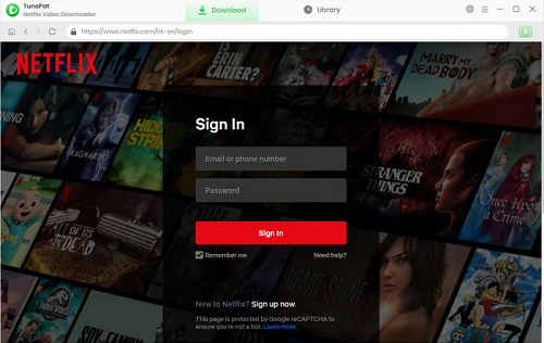 sign in netflix account on tunepat