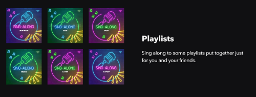 sing along playlist on tidal