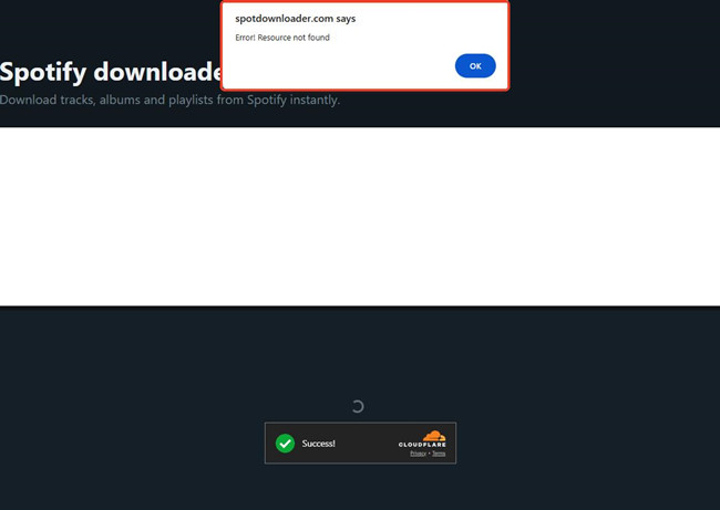 spotdownloader resource not found