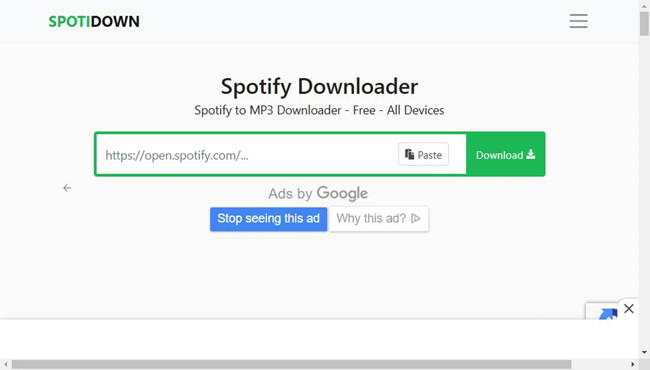 spotidown spotify downloader