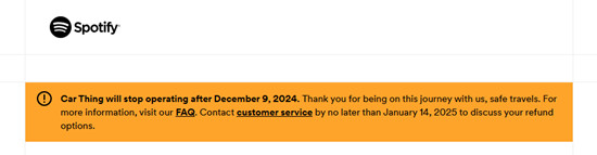 spotify car thing stop operating