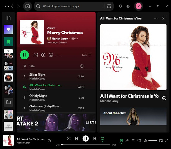 spotify desktop playback