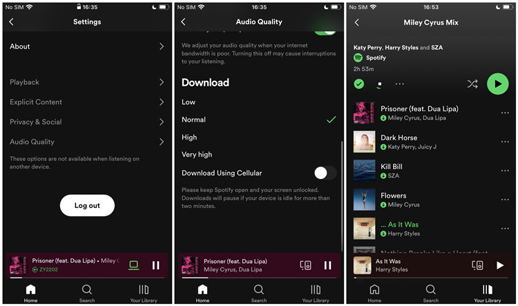 spotify mobile audio quality spotify connect