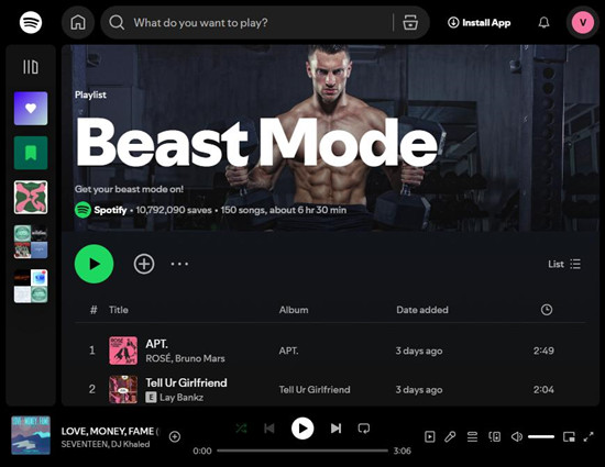 spotify playlist beast mode