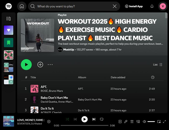 spotify playlist workout 2025