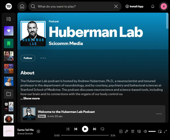 spotify podcast huberman lab