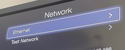 test network on apple tv